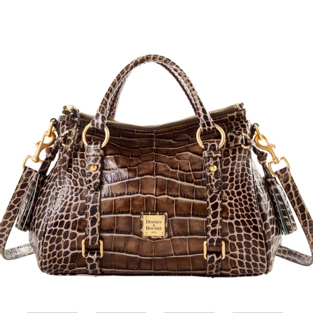 Preowned Dooney and Bourke Croco Fino Satchel
